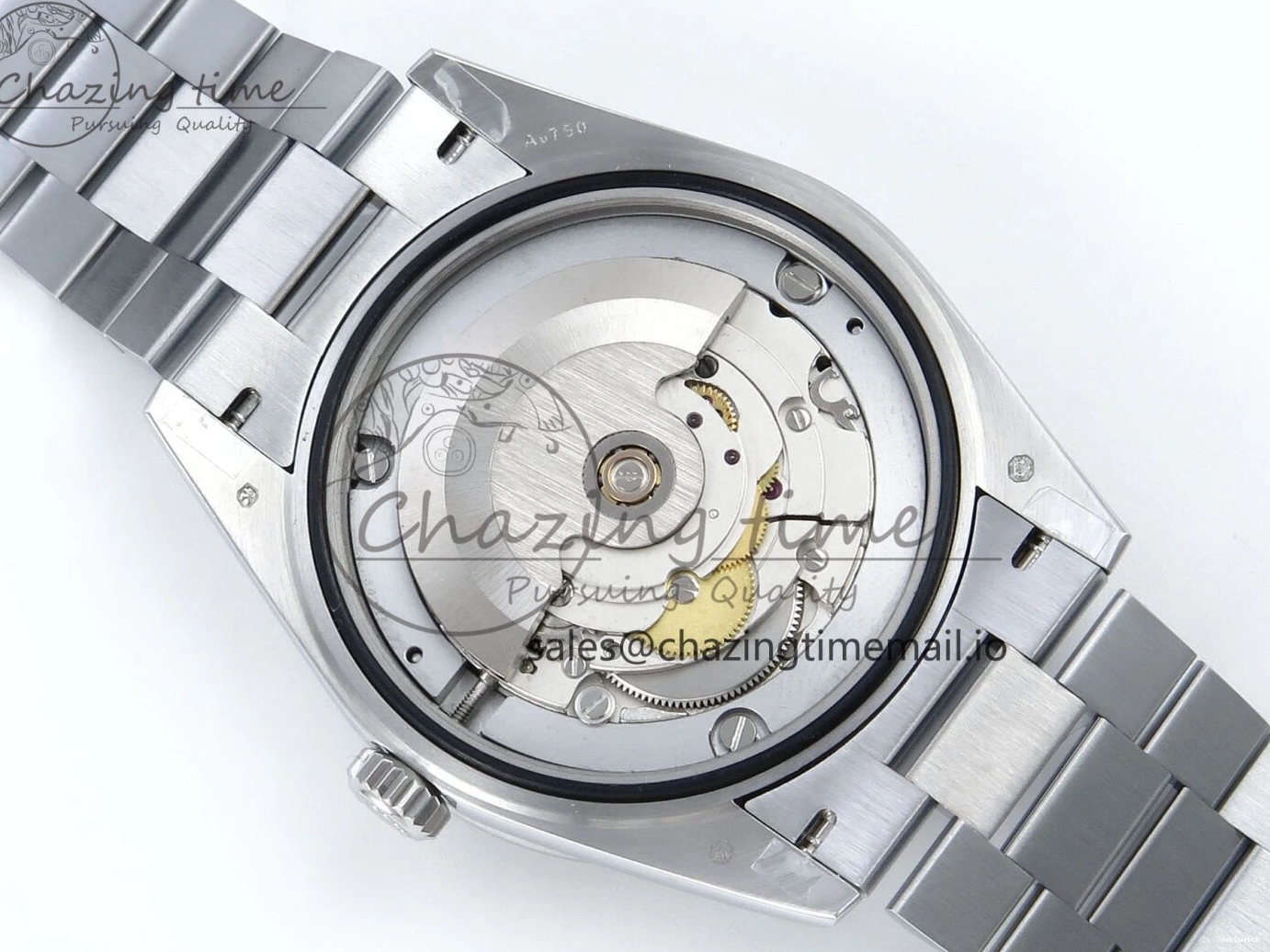 on QF 40 Edition Bracelet (Gain 1:1 DayDate Black V5 Best A2836 Crystal SS Bezel Dial Diamonds President Weight) 0315